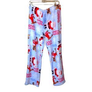 Rudolph Red-Nosed Reindeer Officially-Licensed Cuddly Pajama Lounge Pants XL
